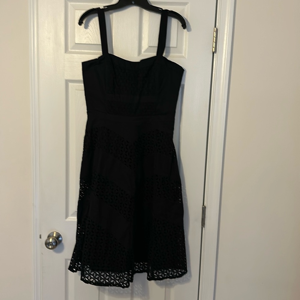 Black Eyelet Dress Size 10
